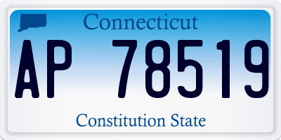 CT license plate AP78519