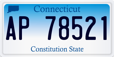 CT license plate AP78521