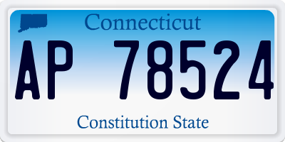 CT license plate AP78524