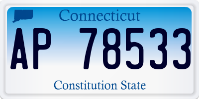 CT license plate AP78533