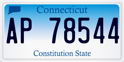 CT license plate AP78544