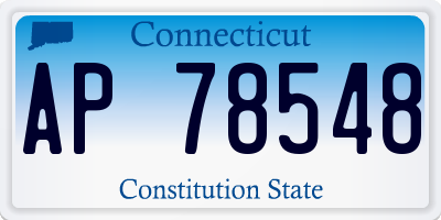 CT license plate AP78548