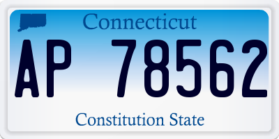 CT license plate AP78562