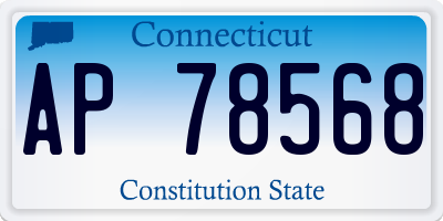 CT license plate AP78568