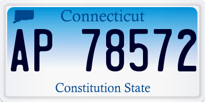 CT license plate AP78572