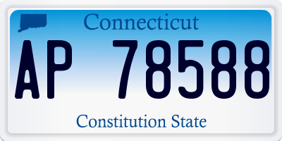 CT license plate AP78588