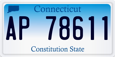 CT license plate AP78611