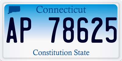 CT license plate AP78625
