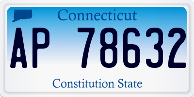 CT license plate AP78632