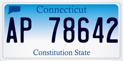 CT license plate AP78642