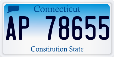CT license plate AP78655