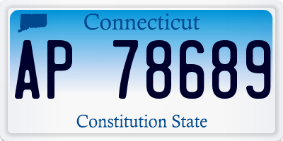 CT license plate AP78689
