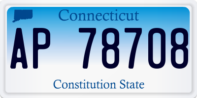 CT license plate AP78708