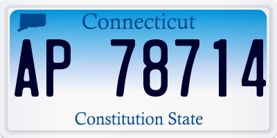 CT license plate AP78714