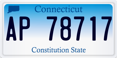 CT license plate AP78717