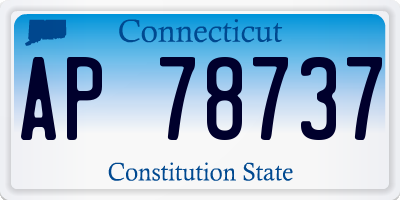 CT license plate AP78737