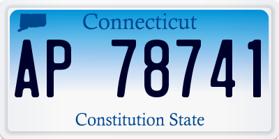 CT license plate AP78741