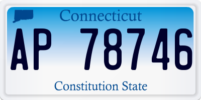 CT license plate AP78746