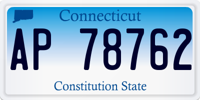 CT license plate AP78762