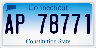 CT license plate AP78771