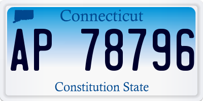 CT license plate AP78796