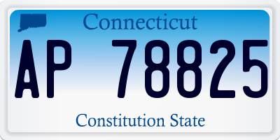 CT license plate AP78825