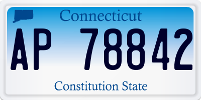 CT license plate AP78842