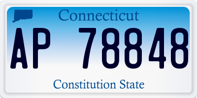 CT license plate AP78848