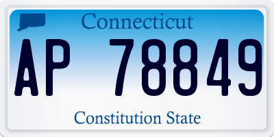 CT license plate AP78849