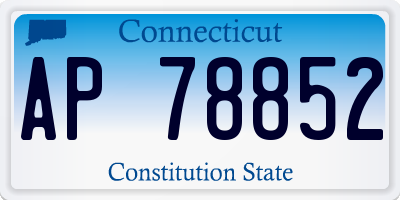 CT license plate AP78852