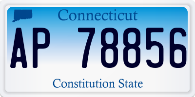 CT license plate AP78856