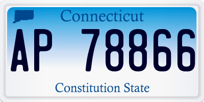 CT license plate AP78866
