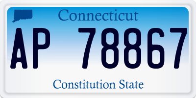 CT license plate AP78867