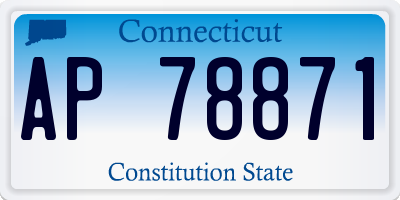 CT license plate AP78871