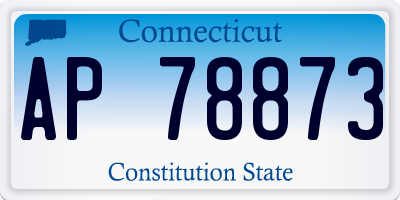 CT license plate AP78873