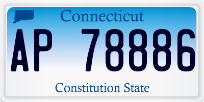 CT license plate AP78886