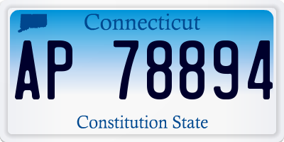 CT license plate AP78894