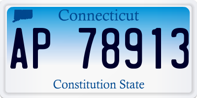 CT license plate AP78913