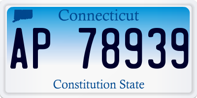 CT license plate AP78939