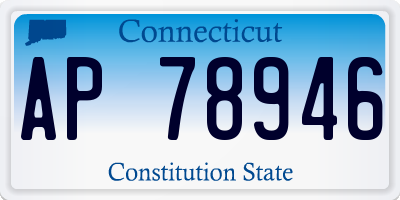 CT license plate AP78946