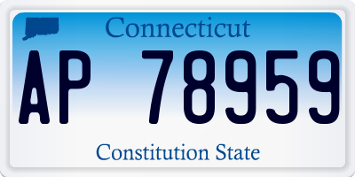 CT license plate AP78959