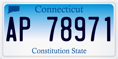 CT license plate AP78971