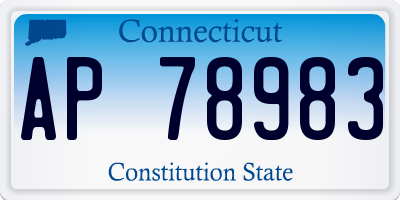 CT license plate AP78983