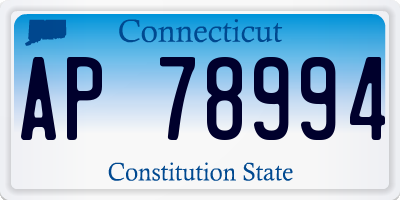 CT license plate AP78994