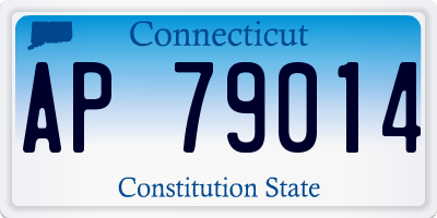 CT license plate AP79014