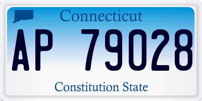 CT license plate AP79028