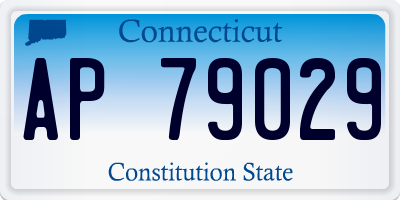 CT license plate AP79029