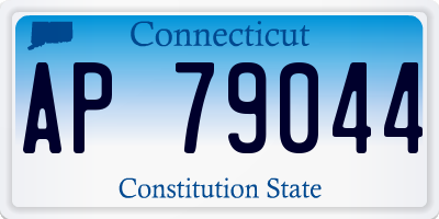 CT license plate AP79044