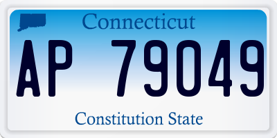 CT license plate AP79049
