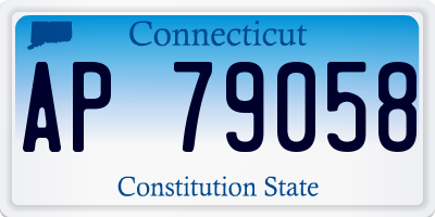 CT license plate AP79058